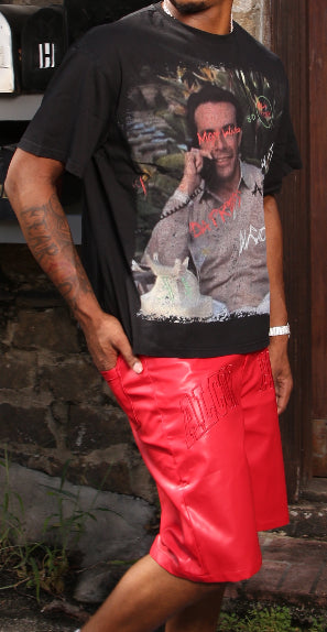 Da Press Leather Shorts Summer Wear