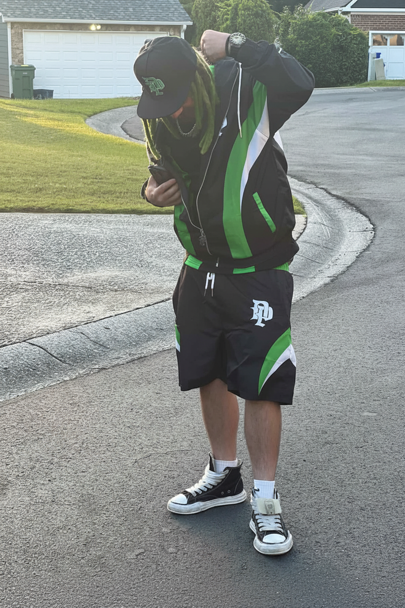 DA PRESS WINDBREAKER SHORT SET