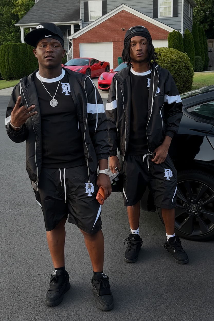 DA PRESS WINDBREAKER SHORT SET