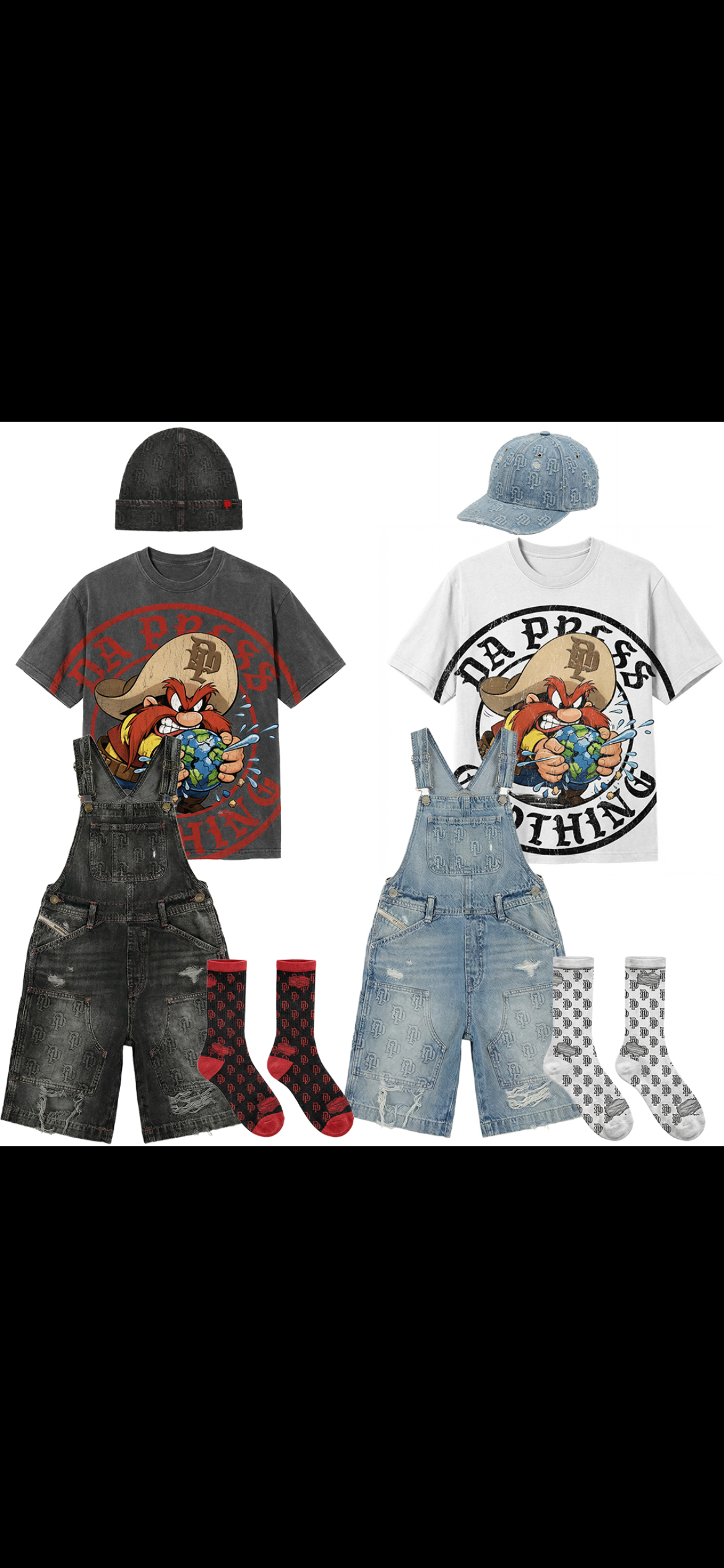 DA PRESS OVERALL OUTFITS