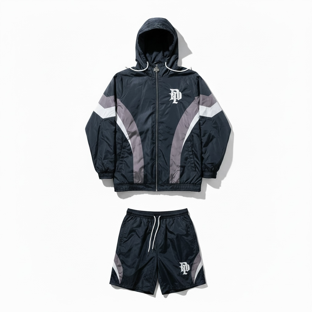 DA PRESS WINDBREAKER SHORT SET